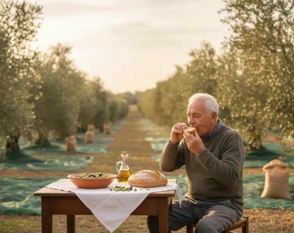 ελιες στο τραπεζι