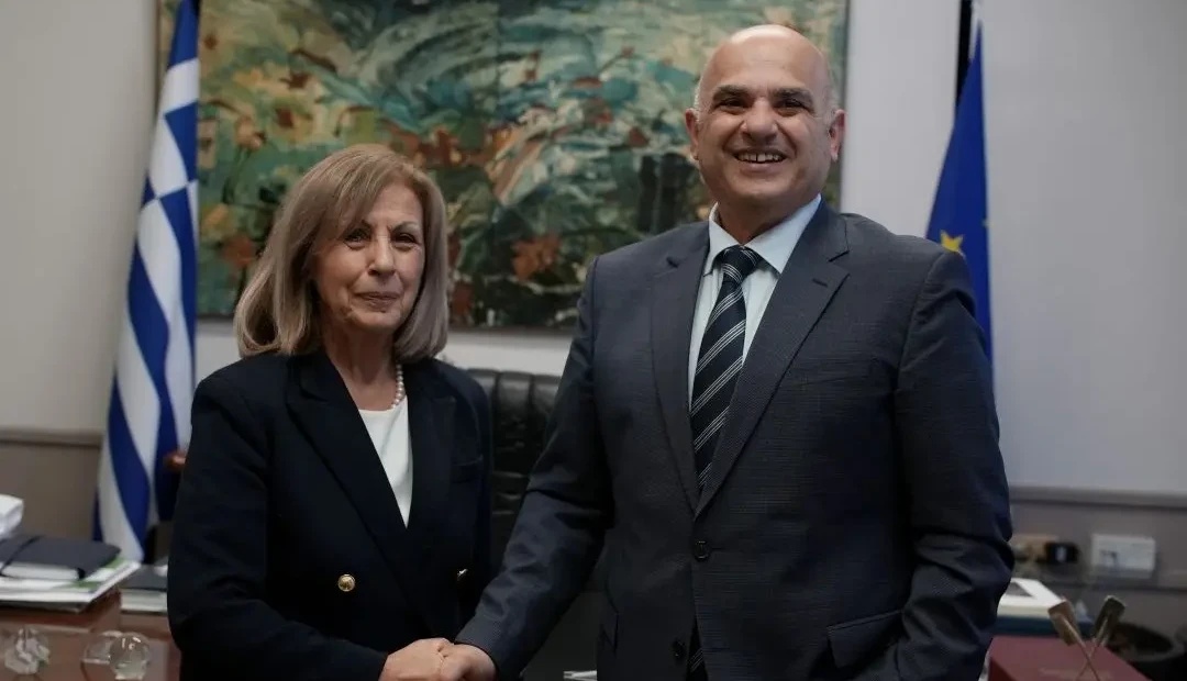 260108 Συνάντηση της Περιφερειάρχη Κεντρικής Μακεδονίας με τον νέο πρόεδρο της ΔΕΘ Α.Ε. φωτό1